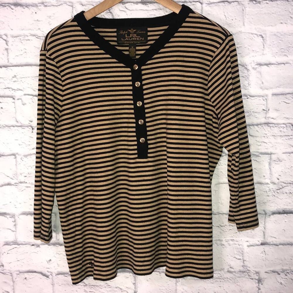 Striped Plus LRL Ribbed Shirt